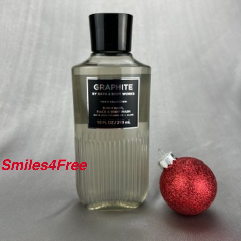 Bath and Body Works GRAPHITE 3-IN-1 Face Hair Body Wash 10 oz Mens Birthday Gift